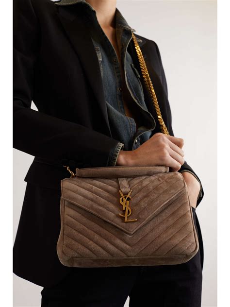 ysl college bag price in singapore|YSL college bag suede.